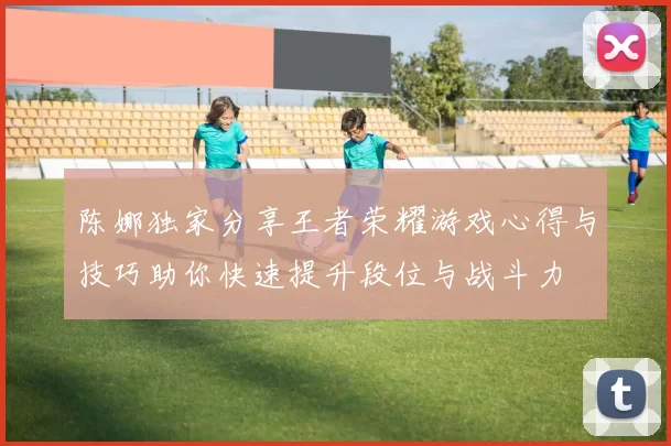 陈娜独家分享王者荣耀游戏心得与技巧助你快速提升段位与战斗力