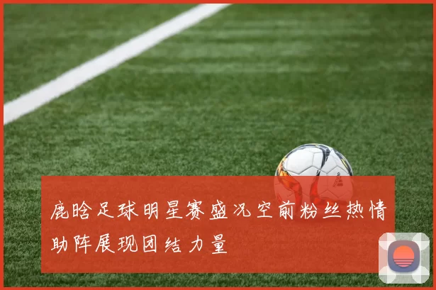 鹿晗足球明星赛盛况空前粉丝热情助阵展现团结力量